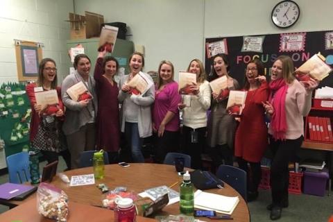 Happy LTT teachers with finished books